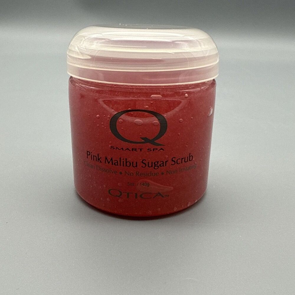 Qtica Smart Spa Pink Malibu Sugar Scrub 5oz Exfoliating Treatment